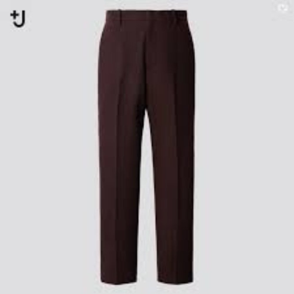 Jil Sander / Uniqlo +J - Women Dark Brown Wool Split Hem Slim Trouser Pant SZ 0